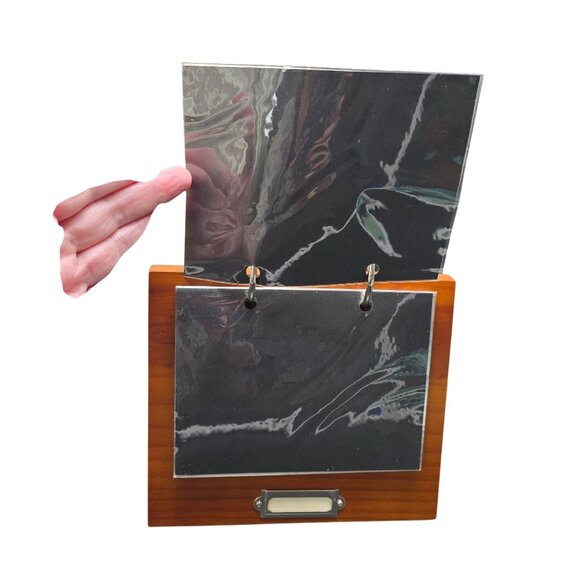 Pottery Barn 4x6 Wooden Roland Frame With Metal Rings & Display Slot NIB JJ4002 - Picture 3 of 9